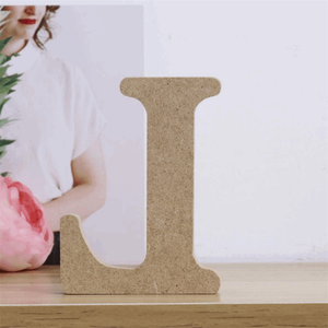 Lettres majuscules en bois massif poli autoportantes pour <span class=keywords><strong>la</strong></span> peinture DIY, l'artisanat, <span class=keywords><strong>la</strong></span> décoration murale - Graduation, Halloween, durables - Product Image 5