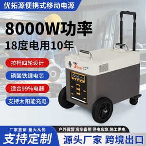 สถานีไฟฟ้าพกพา 220V 350x235x260 มม. สำหรับใช้งานกลางแจ้ง สำรองพลังงานฉุกเฉิน พร้อมล้อและหูหิ้ว - Product Image 2