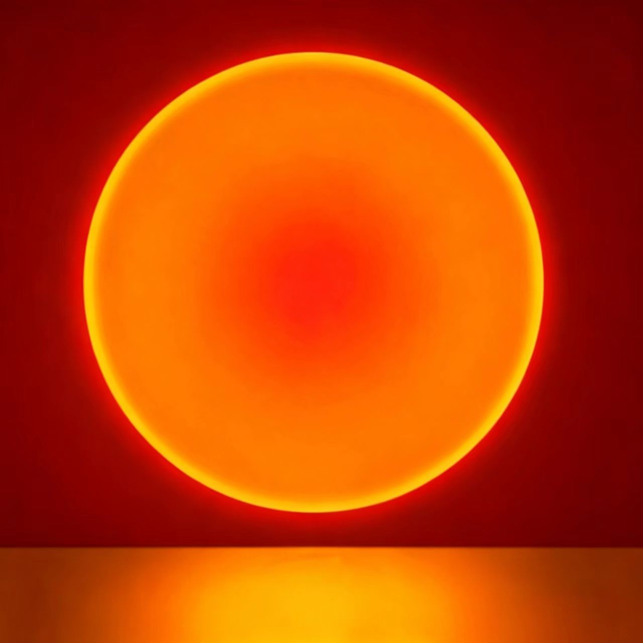 Rouge coucher de soleil