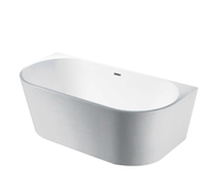 Baignoire autoportante en acrylique pour adultes, design de nouvelle-zélande, baignoire à surface solide pour adultes, jasa toefl contre le mur