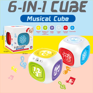 Jouet multifonctionnel pour enfants : dés à histoires et trieur de formes, éducation précoce, forme de tambour en plastique, jouet unisexe - Product Image 6