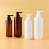 Haute Qualité 300ml 500ml Distributeur De Soins Personnels Cosmétique Givré Emballage Shampooing Pompe Bouteille Vide Lotion Bouteille