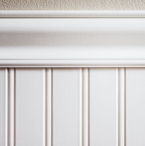 CHENMING Modern Design White 9mm Thick Moisture-Proof Pine Surface MDF True Beadboard Wainscot Panel E1 Formaldehyde Fibreboard