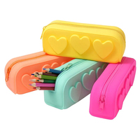 Sac de papeterie Silicone étui à crayons pochette étui à crayons voyage sac cosmétique usages multiples stockage