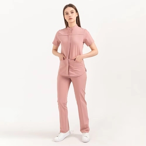 Ensembles d'uniformes médicaux personnalisés pour hommes avec tissu tissé à détection d'aiguilles pour blouses d'infirmiers en gros - Product Image 2