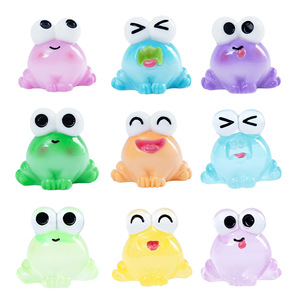 Mini grenouilles lumineuses qui brillent dans le noir, figurines d'animaux en résine pour paysage de mousse, jardin, terrarium, bricolage, décoration artisanale - Product Image 5