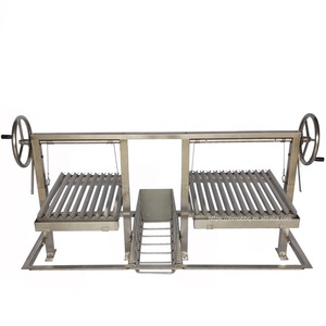 Stainless Steel New Style <strong>Argentinian</strong> <strong>Grill</strong> With Wood Basket From Inmo Bbq - Product Image 1