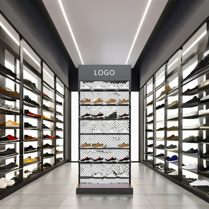 Thương mại Tùy chỉnh bóng rổ Sneaker cử<span class=keywords><strong>a</strong></span> hàng đồ đạc xuất hiện Thiết kế kim loại tường Giày cử<span class=keywords><strong>a</strong></span> hàng hiển thị cho cử<span class=keywords><strong>a</strong></span> hàng bán lẻ - Product Image 2