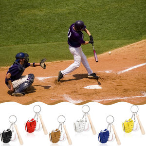 Llavero de Béisbol con Guante y Pelota, con Colgante de Softbol, para Fanáticos del Deporte, Regalos Promocionales, Accesorios para Bolsos - Product Image 4