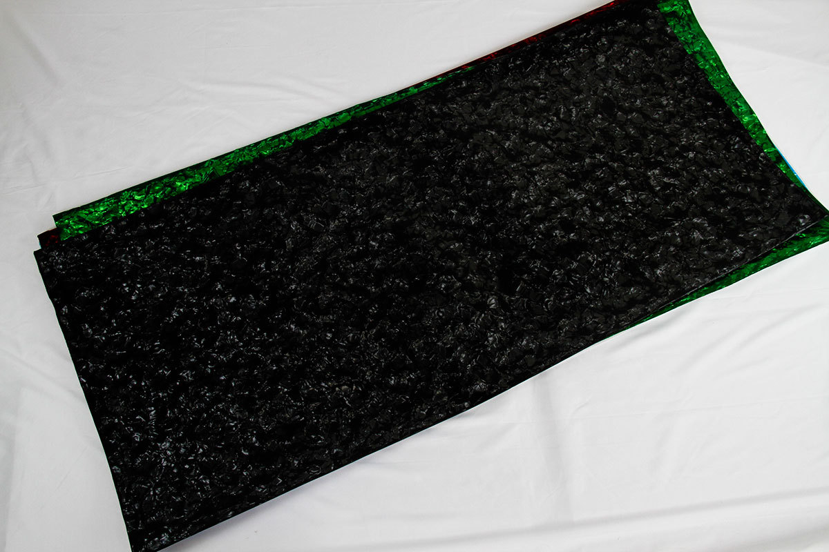 Bridgevia Y1009-10 0.46mm Black PC Musical Instrument Deco Sheets 1600x700mm DIY Drum Wrap Custom Accordion Accessories Cutting · image 2