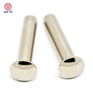 Rivets tubulaires creux en acier nickelé à tête <span class=keywords><strong>parapluie</strong></span>, approvisionnement direct usine - Product Image 4