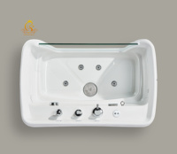 EUR Baignoire de massage pour animaux de compagnie Mini Dog Pet Baignoire en acrylique Toilettage pour chiens Spa Micro Bubble Baignoire au lait d'ozone pour animaux de compagnie