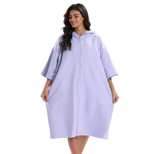 <span class=keywords><strong>Poncho</strong></span> <span class=keywords><strong>de</strong></span> plage en polyester à capuche <span class=keywords><strong>pas</strong></span> <span class=keywords><strong>cher</strong></span>, séchage rapide, absorbant, toutes saisons, personnalisé avec poche pour adultes - Product Image 3