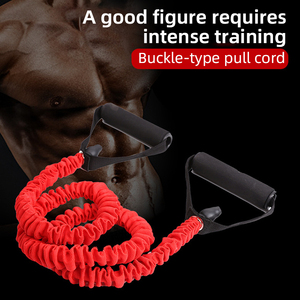 Tube de traction personnalisé à forte résistance Corde de traction Bandes élastiques en TPE <span class=keywords><strong>Musculation</strong></span> Yoga Fitness Pilates <span class=keywords><strong>Exercice</strong></span> de <span class=keywords><strong>musculation</strong></span> - Product Image 2