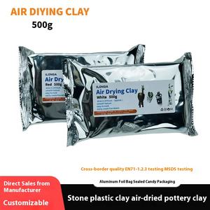 थोक 500 ग्राम नरम डिय मिट्टी के बर्तन हवा सुखाने मॉडलिंग सिरेमिक मिट्टी की परियोजनाओं के लिए पूर्ण सेट उपकरण पेंट निर्देश के साथ - Product Image 5