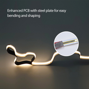 Cuttable Bendable DC24V 480 Led Flexible Cob <b>Strip</b> Light for Indoor Decoration Home Wardrobe Lighting Rope Lamp - Product Image 2