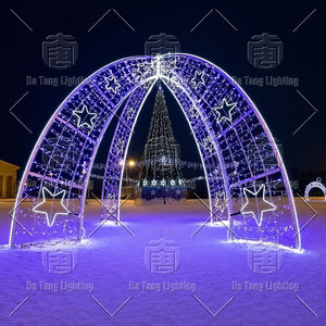 Christmas Lighted Archway LED Decoration <b>Light</b> For Park Mall Holiday Display - Product Image 3