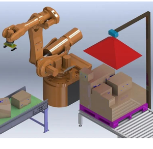 Paletizador y Despaletizador Automático <span class=keywords><strong>de</strong></span> Cajas con Carga <span class=keywords><strong>Superior</strong></span> Guiado por Visión FM, Sistema <span class=keywords><strong>de</strong></span> Visión Robótica, Cámara 3D, Motor <span class=keywords><strong>de</strong></span> Caja <span class=keywords><strong>de</strong></span> Engranajes <span class=keywords><strong>de</strong></span> 1 kW, 30 Unidades/Hora - Product Image 3