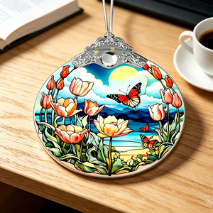 Ornement de Noël en verre fait main de haute qualité, motif OVNI et extraterrestre, idéal pour la décoration de la maison et des arbres, idée cadeau échangeable - Product Image 5