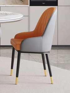 Sedie da Pranzo Moderne per Uso Domestico, Sedie in Pelle per Ristoranti e Sedie da Pranzo per Arredamento Domestico - Product Image 4