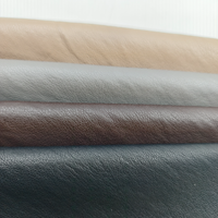 Tissu en cuir synthétique PU de haute qualité, imitation cuir, avec fil métallique, pour vêtements, robes, gants, jupes, vestes