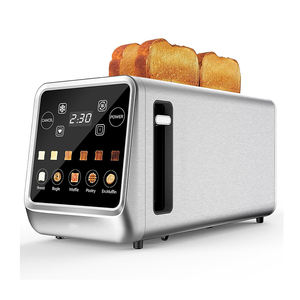 <span class=keywords><strong>Tostadora</strong></span> Eléctrica de Acero Inoxidable de 1400W con Pantalla Táctil a Color, Calentamiento Rápido, 4 Rebanadas, <span class=keywords><strong>Tostadora</strong></span> Digital Inteligente - Product Image 1