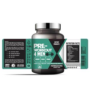 Etichetta di imballaggio in polvere proteica personalizzata di alta qualità di lusso contenitore adesivo in lamina metallica 100% etichetta integratore di creatina - Product Image 6