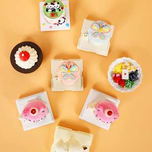 ของตกแต่งอาหารน้ำชายามบ่ายแบบ 3 มิติ สุดสร้างสรรค์ น่ารัก ทำจากเรซิ่น รูปเค้กจำลอง ตกแต่งบ้าน รูปทรงทันสมัย เป็นมิตรกับสิ่งแวดล้อม ใช้ตกแต่งตู้เย็นได้ - Product Image 1