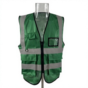 Gilet de sécurité respirant de qualité bleue, sans manches, vêtements réfléchissants avec bandes réfléchissantes, gilet d'urgence pour les travailleurs - Product Image 3