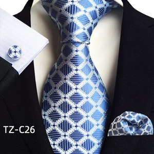 Moda Paisley Designs Mens Tie and Pocket Square Set Gemelos 3PCs Corbata Set para hombres Boda Corbata Pañuelo Accesorios Corbatas - Product Image 5