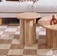 Tables d'appoint en bois rustiques modernes de luxe Meubles en bois durables pour le salon Villa de bar de bureau à domicile Style rustique moderne élégant
