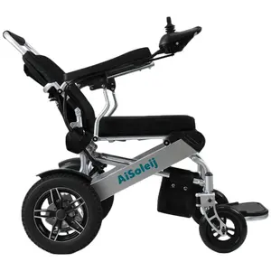Наружная Складная легкая электрическая инвалидная коляска с регулируемой спинкой
