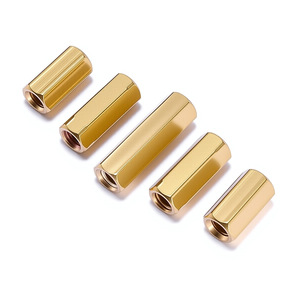 Columna hexagonal de latón de doble paso C3604, métrica, totalmente roscada, de rosca derecha, para monitoreo de seguridad. - Product Image 3