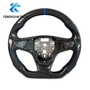 Volant en fibre de carbone avec LED pour <span class=keywords><strong>Chevrolet</strong></span> Chevy Cruze St <span class=keywords><strong>rs</strong></span> 1.8, palettes de changement de vitesse, 2009 2010 2011 2012 2013 2014 2015 2018 <span class=keywords><strong>2019</strong></span> - Product Image 5