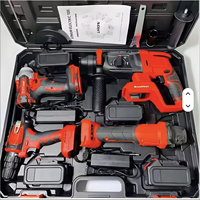 Juego de Herramientas Eléctricas de Alta Calidad de 4 Piezas, Herramientas Eléctricas Confiables con 4 Baterías y 2 Cargadores