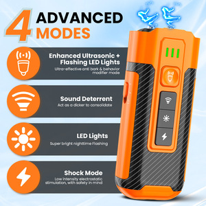 Cầm tay đa chức năng 4 Chế độ làm việc ngoài trời siêu âm chó sủa răn đe Repeller với chức năng sốc điện - Product Image 2