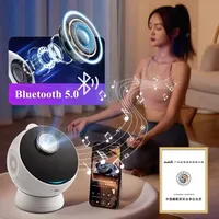 Projecteur de Galaxie 18 en 1 Lampe Ultra Claire 3D Planétarium Lumière Nocturne Étoilée pour Haut-parleur 5.0 ABS Cadeaux pour Enfants et Adultes