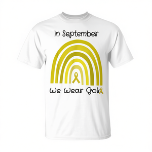 Nel settembre indossiamo la maglietta dorata per la sensibilizzazione sul cancro infantile - Product Image 2