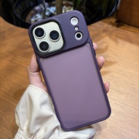 Coques de téléphone pratiques, anti-chocs, anti-traces de doigts, avec protection de l'objectif, design tendance, pour iPhone 13/14/15/16/17 Pro/Pro Max