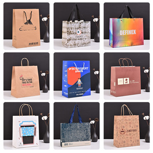 Weiyue Kraft <b>Paper</b> Tote <b>Bags</b> Custom Logo Printing Gift <b>Bags</b> For Takeaway And Baking - Product Image 3