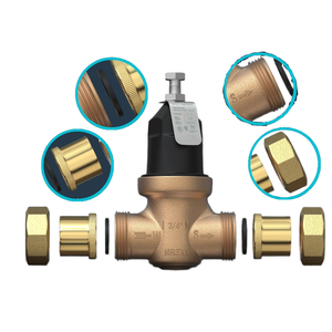 Conexión de cobre NR3XL reductora de 3/4" a 1" con doble FNPT, conexión hembra NPT reductora de agua NR3XL de cobre - Product Image 1