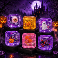 Cadeaux d'Halloween effrayants : Cubes transparents moelleux, non comestibles, pour sacs de bonbons ou farces, cadeaux saisonniers