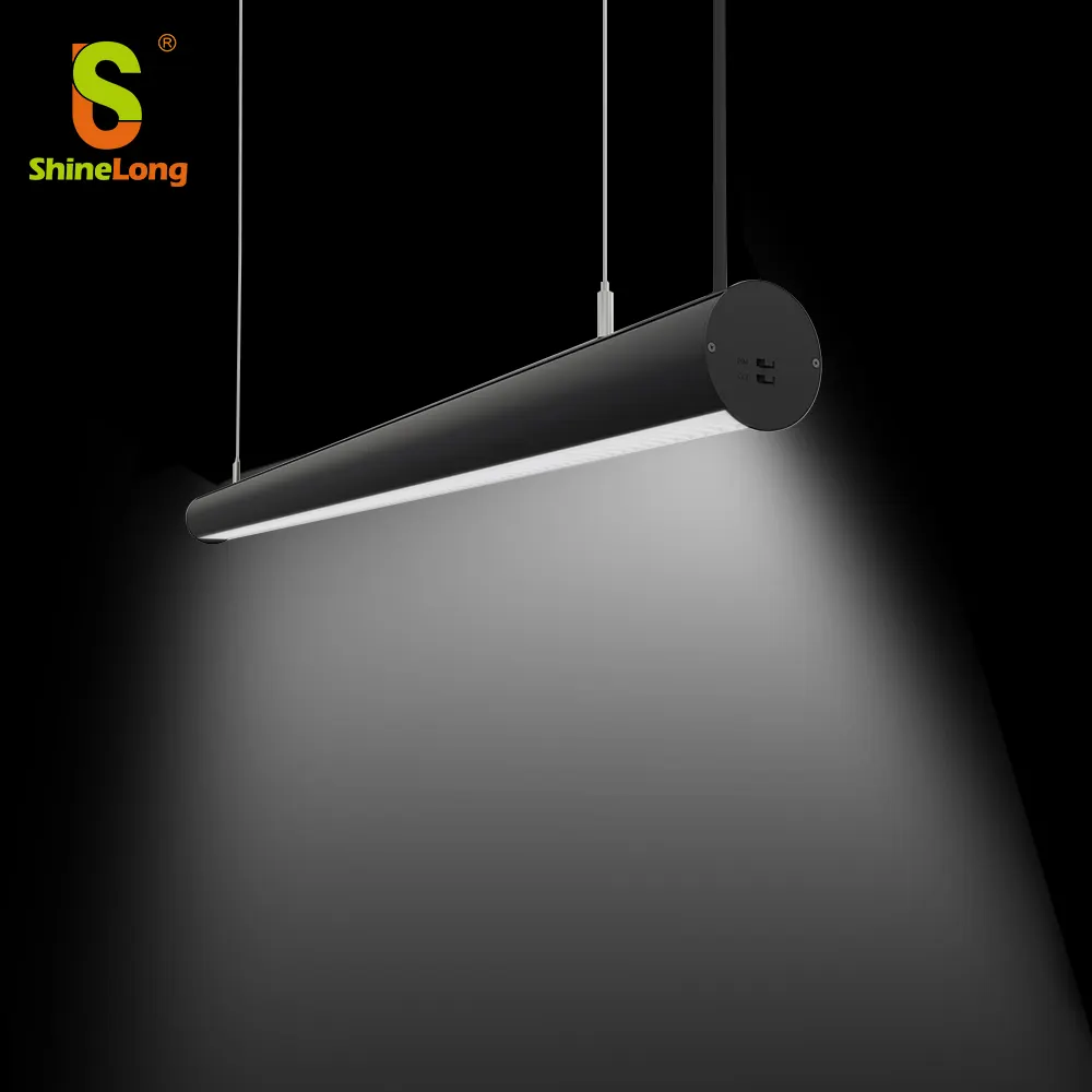ShineLong, 2 фута, 4 фута, водонепроницаемый линейный светильник, подвесной светодиодный светильник, Ip66 Светодиодный светильник с тройной защитой, гарантия 5 лет