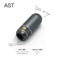 AST Headphone kabel ekstensi Audio Aux, kabel pemisah Speaker kabel ekstensi untuk adaptor Earphone
