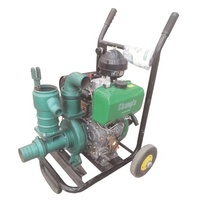 Pompe diesel refroidi à l'air, système d'irrigation haute pression avec pistolet de pluie, 220 v, 3 pouces