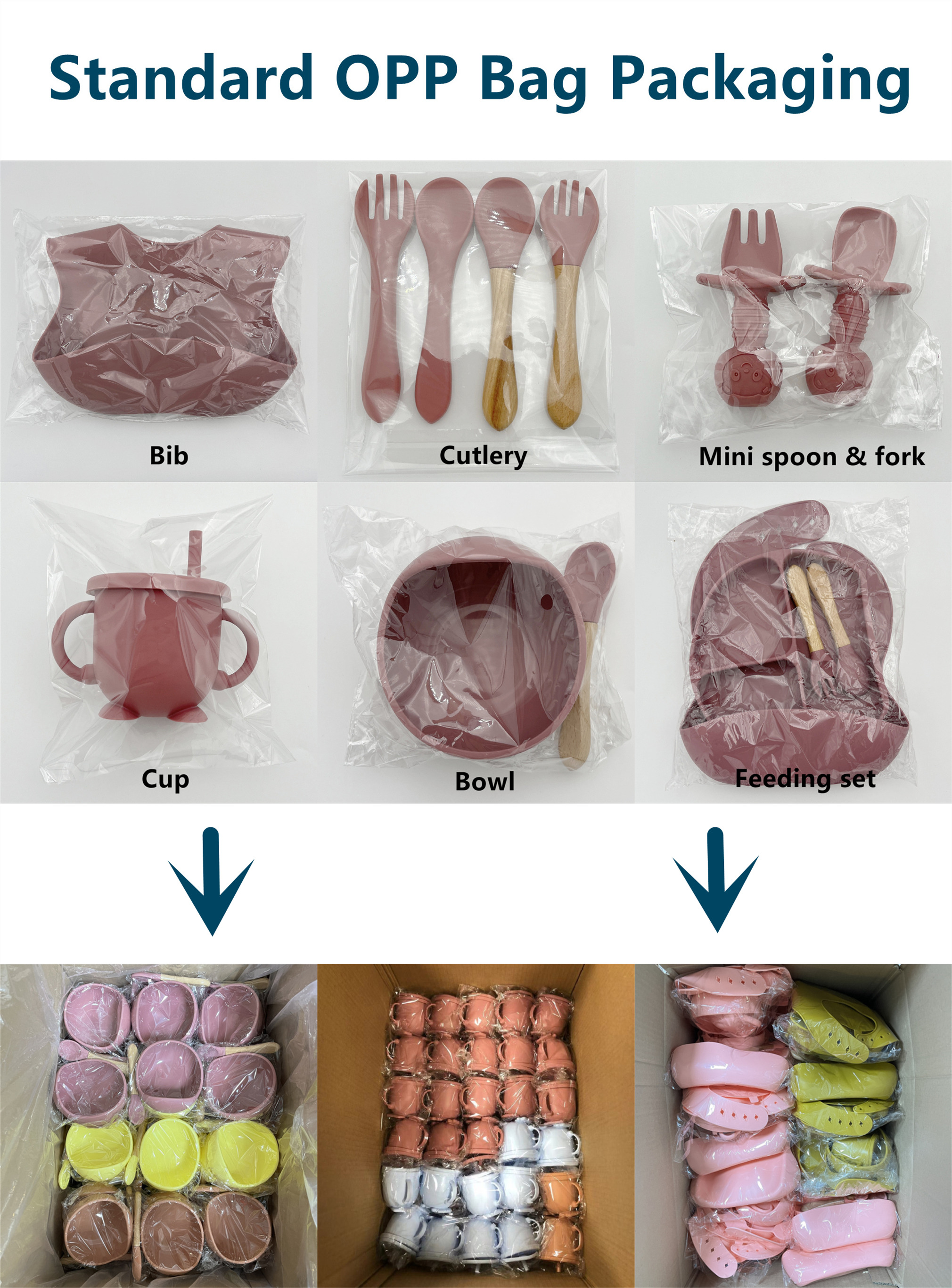 Ξύλινο κουτάλι BPA σίτισης νηπίων λαβών ελεύθερος βαθμός τροφίμων μαλακό κουτάλι μωρών σιλικόνης 5