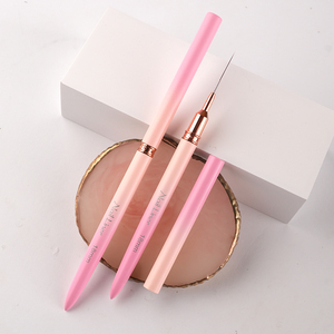 Pinceau de peinture rond en métal pour l'art, le bricolage, le dessin de lignes, de rayures, de fleurs, le gel UV, outils de peinture - Product Image 6