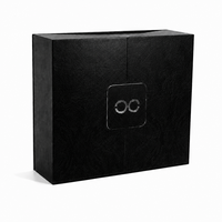 Boîte cadeau rigide magnétique de luxe personnalisée avec insert en mousse de velours, boîte à cosmétiques, soins de la peau, parfums, bijoux, double porte, de qualité supérieure