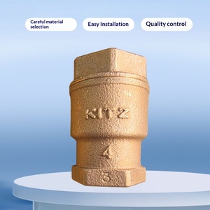 Vanne anti-retour verticale unidirectionnelle de type RF en fil de bronze Kitazawa <span class=keywords><strong>Kaishi</strong></span> de KITZ Japan avec commande hydraulique pour l'eau - Product Image 3