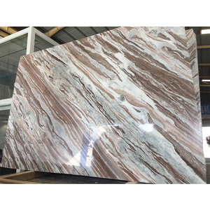 Boton đá đá tự nhiên bằng gỗ trắng hạt đá cẩm thạch sàn gạch trắng tĩnh mạch đá cẩm thạch tường tấm - Product Image 1